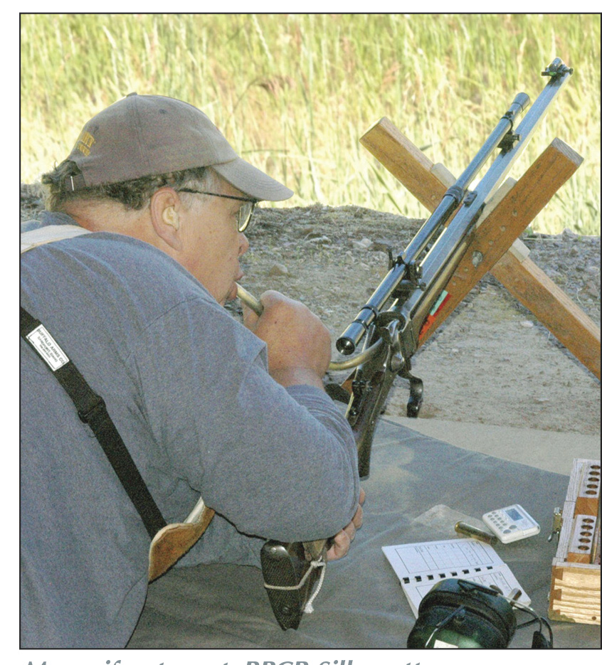 Many, if not most, BPCR Silhouette competitors use a "blow tube" to keep black-powder fouling soft just ahead of the rifle's chamber during a string of shots.